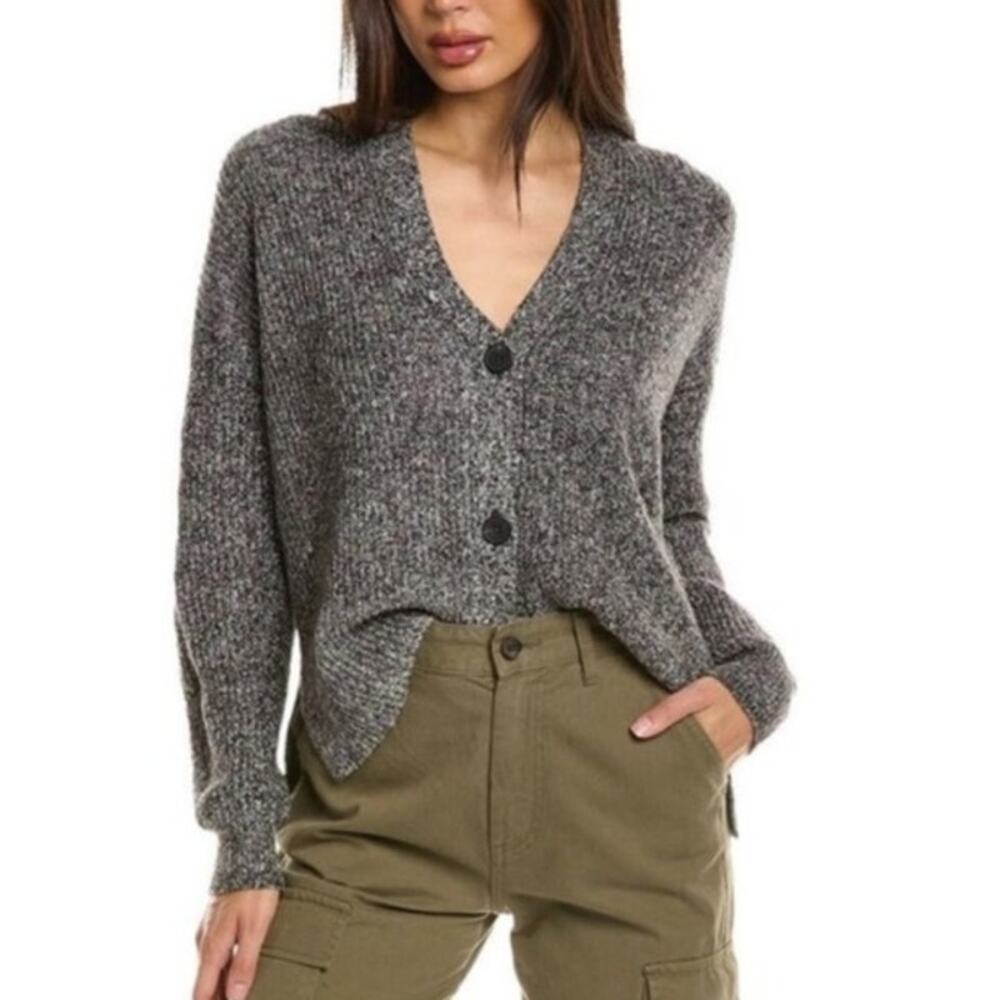 Michael Stars Florence Cardigan sweater oversized cotton knit button coastal